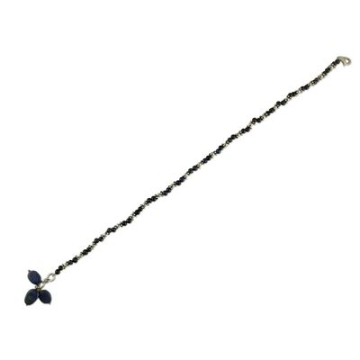 Alternate image for Lapis lazuli beaded anklet Knowledge