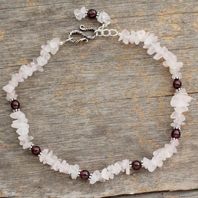 Alternate image for Beaded Rose Quartz Bracelet All About Love