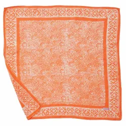 Image for Hand Dyed Batik Bandana - Soft Lightweight Cotton, Golden Iris, In Peach Color