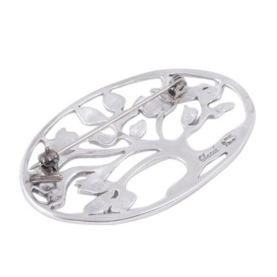 Alternate image for Sterling silver brooch pin Majestic Tree