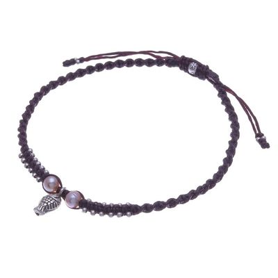 Alternate image for Cultured Pearl and Karen Silver Fish Anklet Summer Getaway