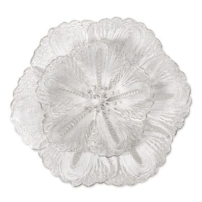 Alternate image for Sterling silver brooch pin Exotic Bloom