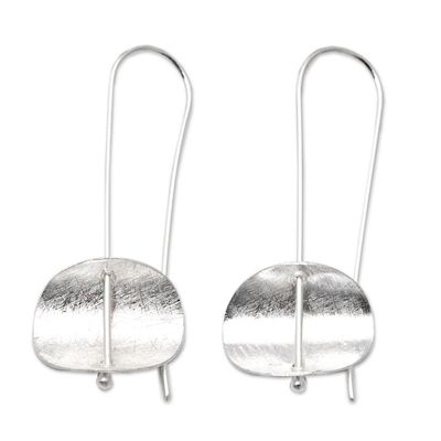 Alternate image for Modern Sterling Silver Earrings Artisan Crafted Jewelry Urban Minimalism