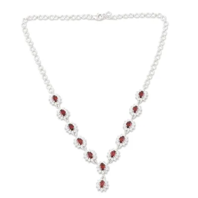 Alternate image for Garnet Y-necklace Scarlet Splendor
