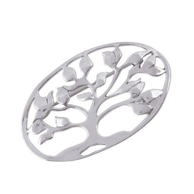 Alternate image for Sterling silver brooch pin Majestic Tree