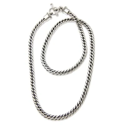 Alternate image for Mens Sterling Silver Chain Necklace Sleek