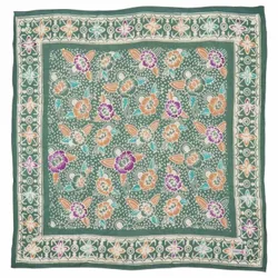 Image for Hand Dyed Batik Bandana, 100% Soft Cotton, Green Bali, Green, Pink, Kasih Co-op