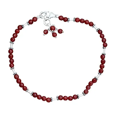 Alternate image for Carnelian anklet Brilliant Glow