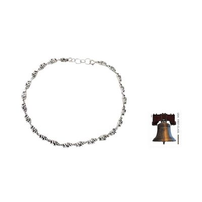 Alternate image for Sterling Silver Link Elephant Anklet Indian Jewelry Elephant Parade