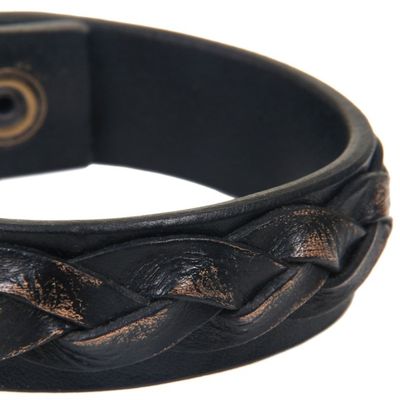 Alternate image for Mens Unique Leather Wristband Bracelet Java Journeys