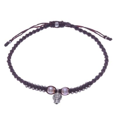 Alternate image for Cultured Pearl and Karen Silver Fish Anklet Summer Getaway